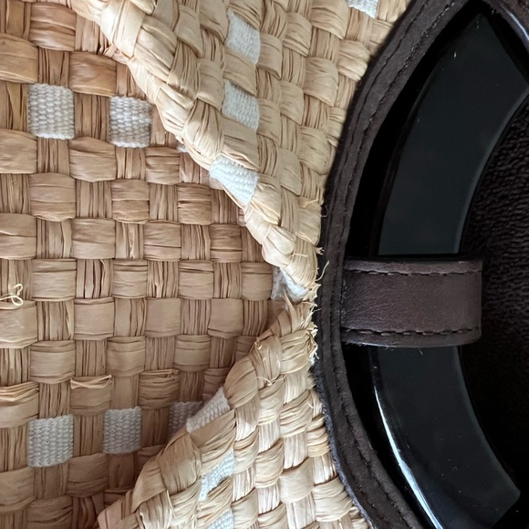 Elaine Turner Woven Straw Handbag ๐๐ - Picture 9 of 12